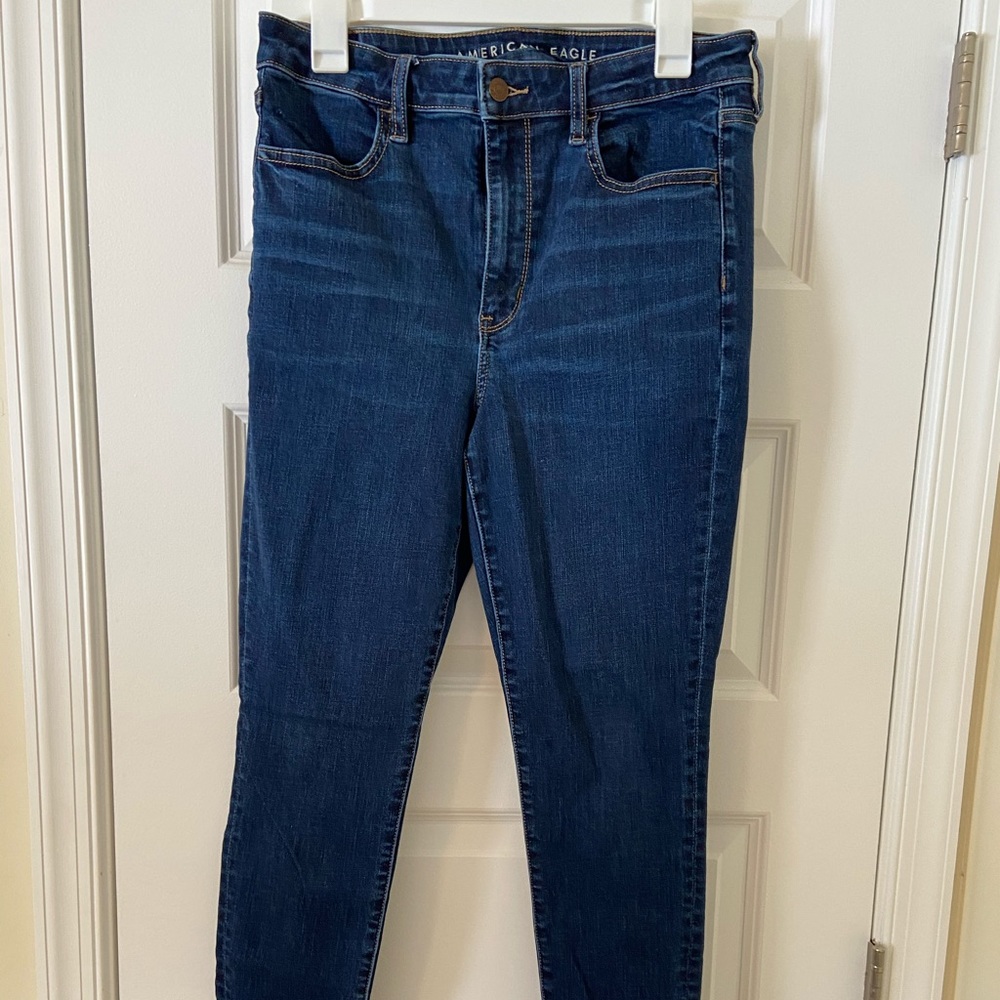 american eagle super hi rise jegging